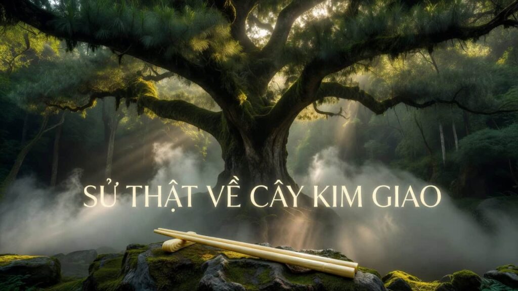 Hình ảnh cây Kim Giao trong rừng tự nhiên, biểu tượng của cây thuốc Đông y.